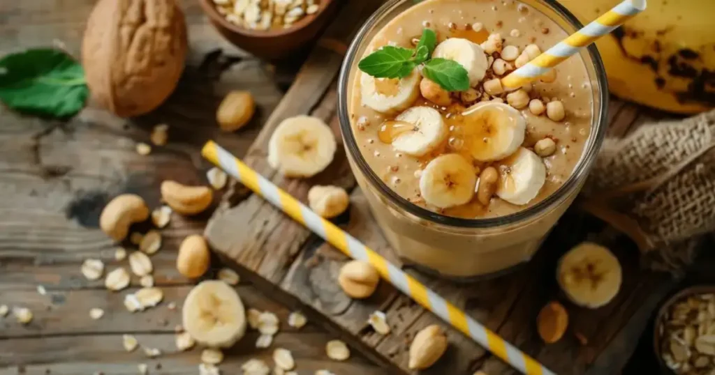 Chocolate Peanut Butter Banana Smoothie