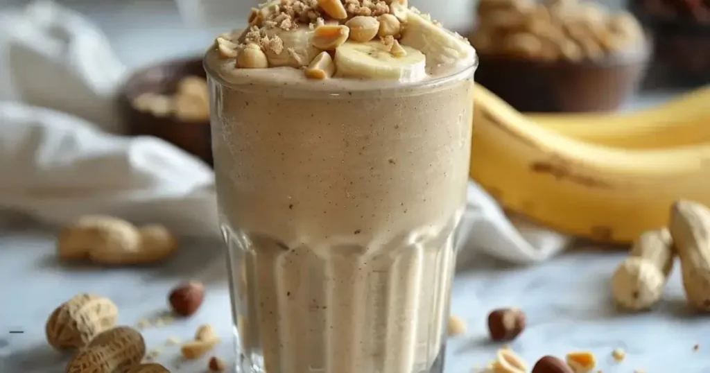 chocolate peanut butter banana smoothie
