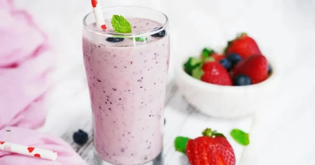 Strawberry Blueberry smoothie