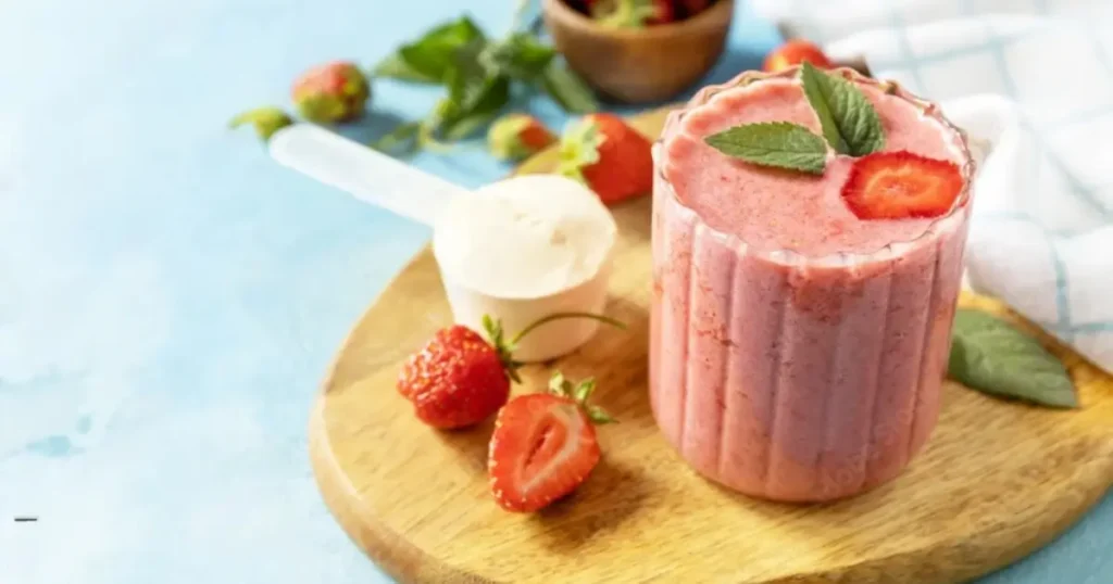 Strawberry Banana Protein Smoothie